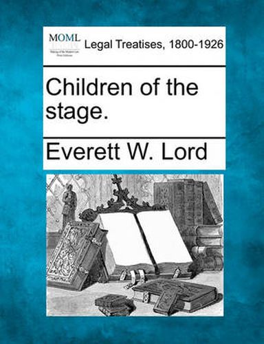 Cover image for Children of the Stage.