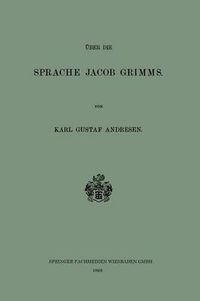 Cover image for UEber Die Sprache Jacob Grimms