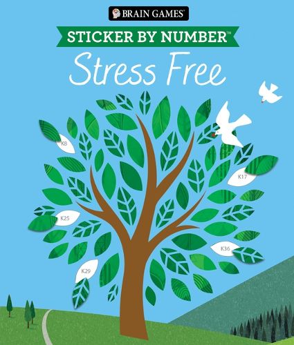 Cover image for Brain Games - Sticker by Number: Stress Free #2 (28 Images to Sticker)