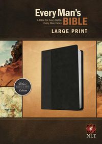 Cover image for NLT Every Man's Bible Large Print Tutone Black/Onyx