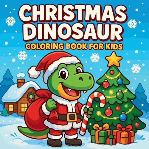 Cover image for Christmas Dinosaur Coloring Book for Kids