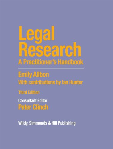 Cover image for Legal Research: A Practitioner's Handbook