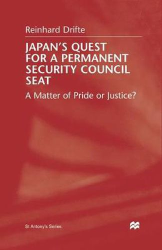 Cover image for Japan's Quest For A Permanent Security Council Seat: A Matter of Pride or Justice?