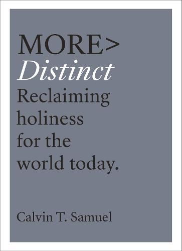Cover image for More Distinct: Reclaiming Holiness for the World Today