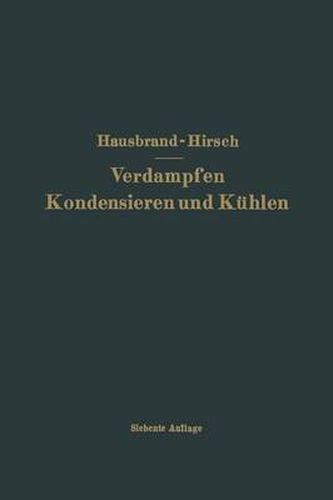 Cover image for Verdampfen Kondensieren Und Kuhlen