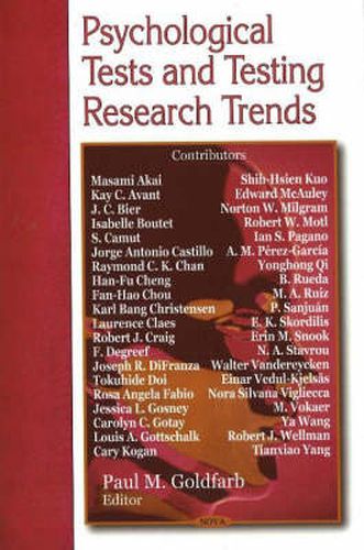 Cover image for Psychological Tests & Testing Research Trends