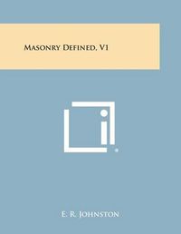 Cover image for Masonry Defined, V1