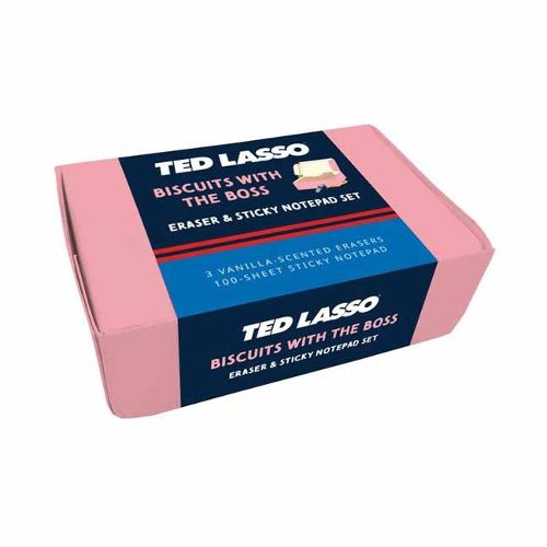 Ted Lasso: Biscuits with the Boss Scented Eraser & Sticky Notepad Set