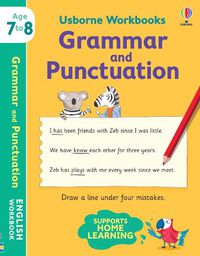 Cover image for Usborne Workbooks Grammar and Punctuation 7-8