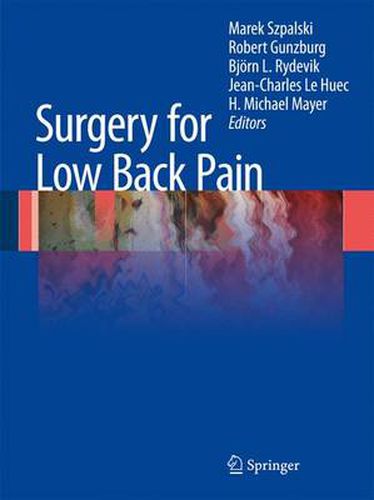 Cover image for Surgery for Low Back Pain