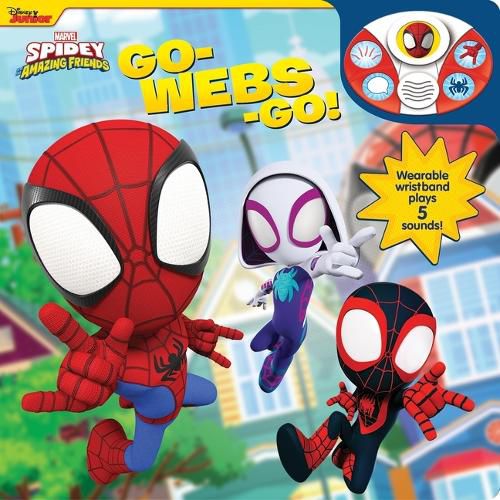 Cover image for Disney Junior Marvel Spidey and His Amazing Friends: Go-Webs-Go! Sound Book and Wristband