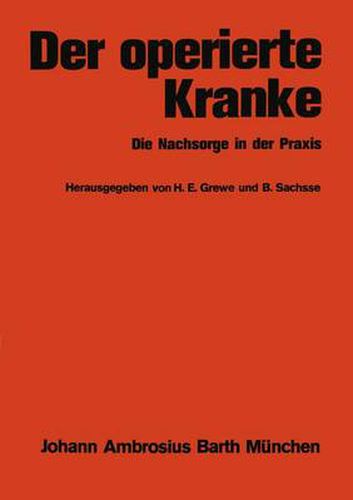 Cover image for Der Operierte Kranke