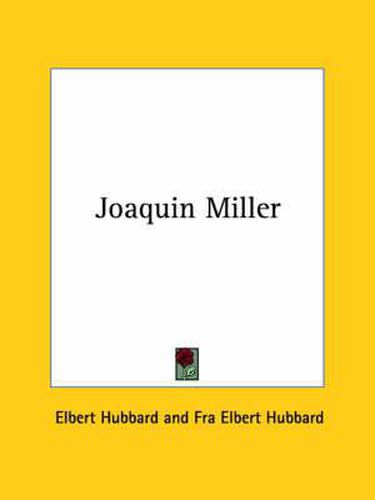 Cover image for Joaquin Miller