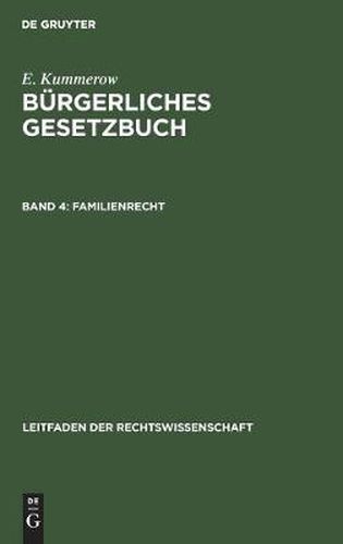 Cover image for Familienrecht