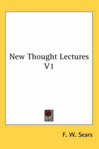 Cover image for New Thought Lectures V1