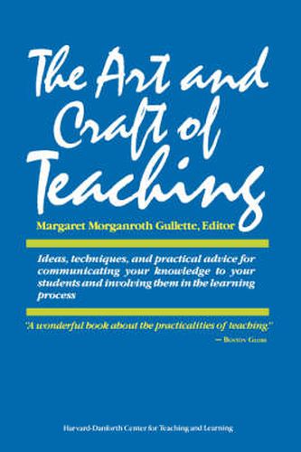 Cover image for The Art and Craft of Teaching