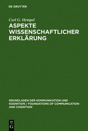 Cover image for Aspekte Wissenschaftlicher Erklarung