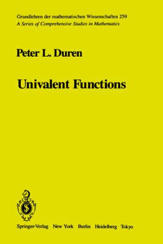 Cover image for Univalent Functions