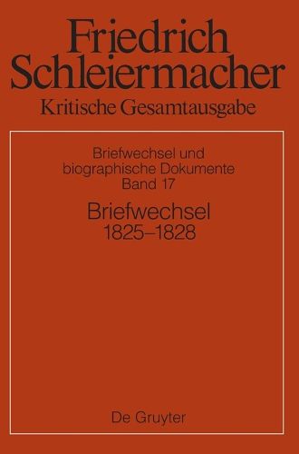 Cover image for Briefwechsel 1825-1828