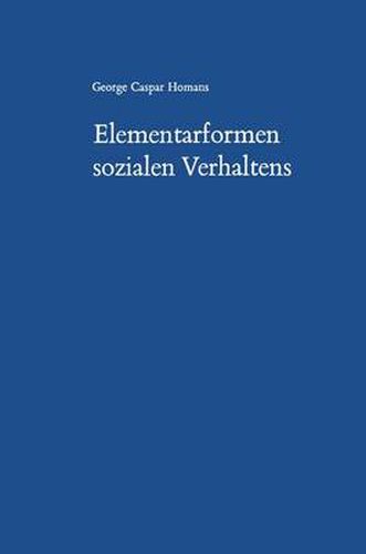 Elementarformen Sozialen Verhaltens