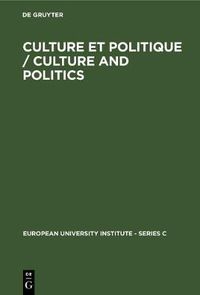 Cover image for Culture et Politique / Culture and Politics