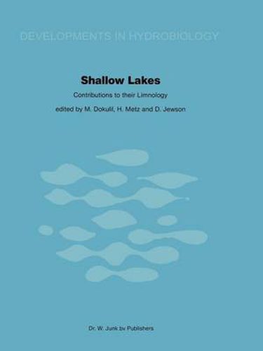 Cover image for Shallow Lakes Contributions to their Limnology: Proceedings of a Symposium, held at Illmitz (Austria), September 23-30, 1979