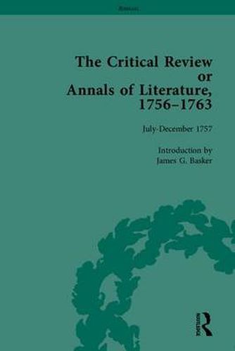 Cover image for The Critical Review or Annals of Literature, 1756-1763