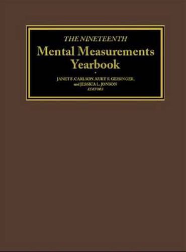 The Nineteenth Mental Measurements Yearbook