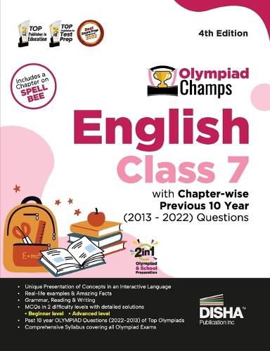 Cover image for Olympiad Champs English Class 7 with Chapter-Wise Previous 10 Year (2013 - 2022) Questions Complete Prep Guide with Theory, Pyqs, Past & Practice Exercise