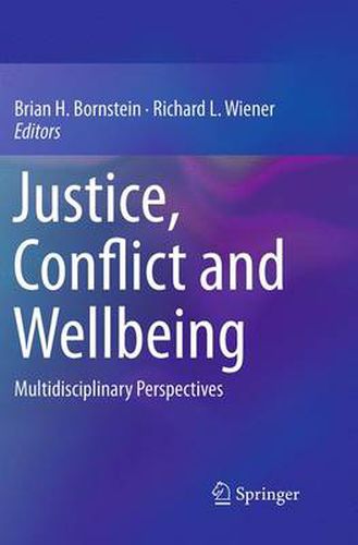 Cover image for Justice, Conflict and Wellbeing: Multidisciplinary Perspectives