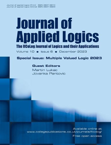Cover image for Journal of Applied Logics, Volume 10, Number 6, December 2023. Special Issue