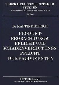 Cover image for Produktbeobachtungspflicht Und Schadenverhuetungspflicht Der Produzenten