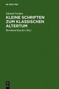 Cover image for Kleine Schriften Zum Klassischen Altertum