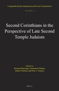 Cover image for Second Corinthians in the Perspective of Late Second Temple Judaism