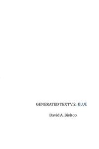 Cover image for Generated Text, V.2