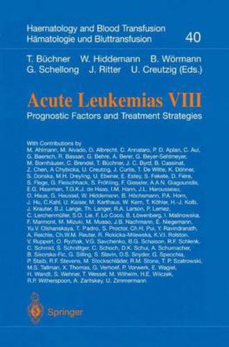 Cover image for Acute Leukemias VIII: Prognostic Factors and Treatment Strategies