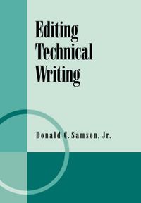 Cover image for Editing Technical Writing