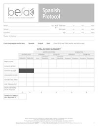 Cover image for Bilingual English-Spanish Assessment (TM) (BESA (TM)): Spanish Protocol