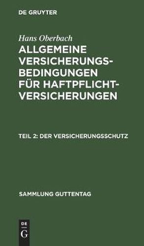 Cover image for Der Versicherungsschutz