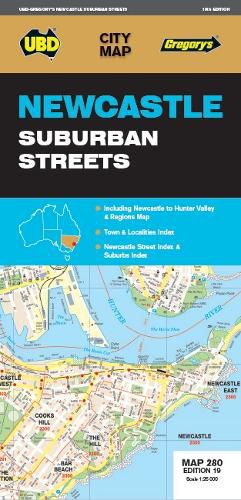 Newcastle Suburban Streets Map 280 19th ed