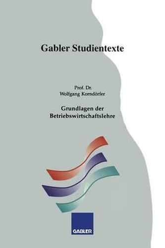 Cover image for Grundlagen Der Betriebswirtschaftslehre