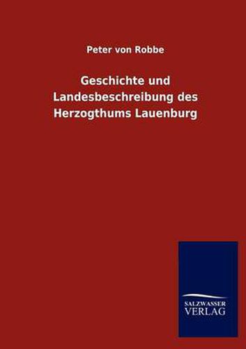 Cover image for Geschichte und Landesbeschreibung des Herzogthums Lauenburg