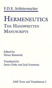 Cover image for Hermeneutics: The Handwritten Manuscripts