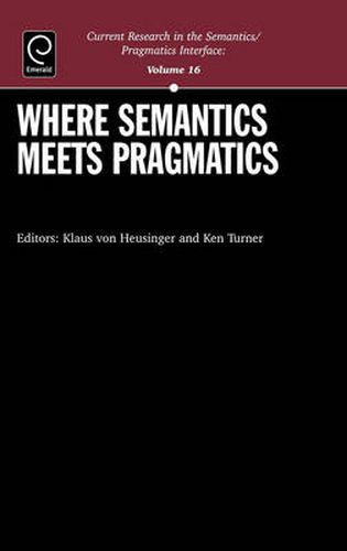 Cover image for Where Semantics meets Pragmatics