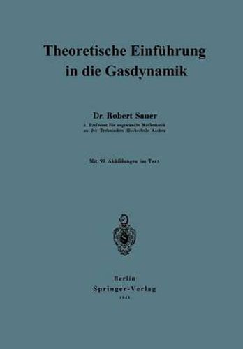 Cover image for Theoretische Einfuhrung in Die Gasdynamik