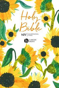 Cover image for NIV Larger Print Soft-tone Bible: Sunflowers