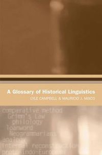 Cover image for A Glossary of Historical Linguistics