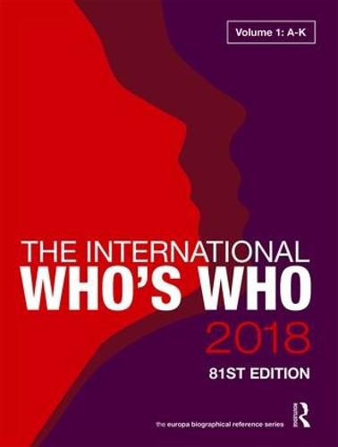 Cover image for The International Who's Who 2018