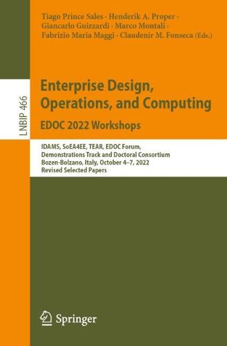Cover image for Enterprise Design, Operations, and Computing. EDOC 2022 Workshops