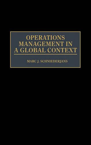Cover image for Operations Management in a Global Context